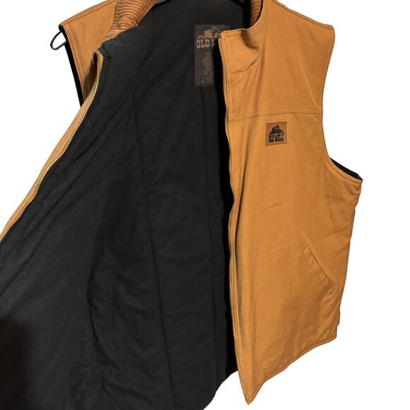 Old Mill Canvas Men Size XL Thinsulate Insulate Padded Brown Canvas Work Vest - Picture 3 of 7